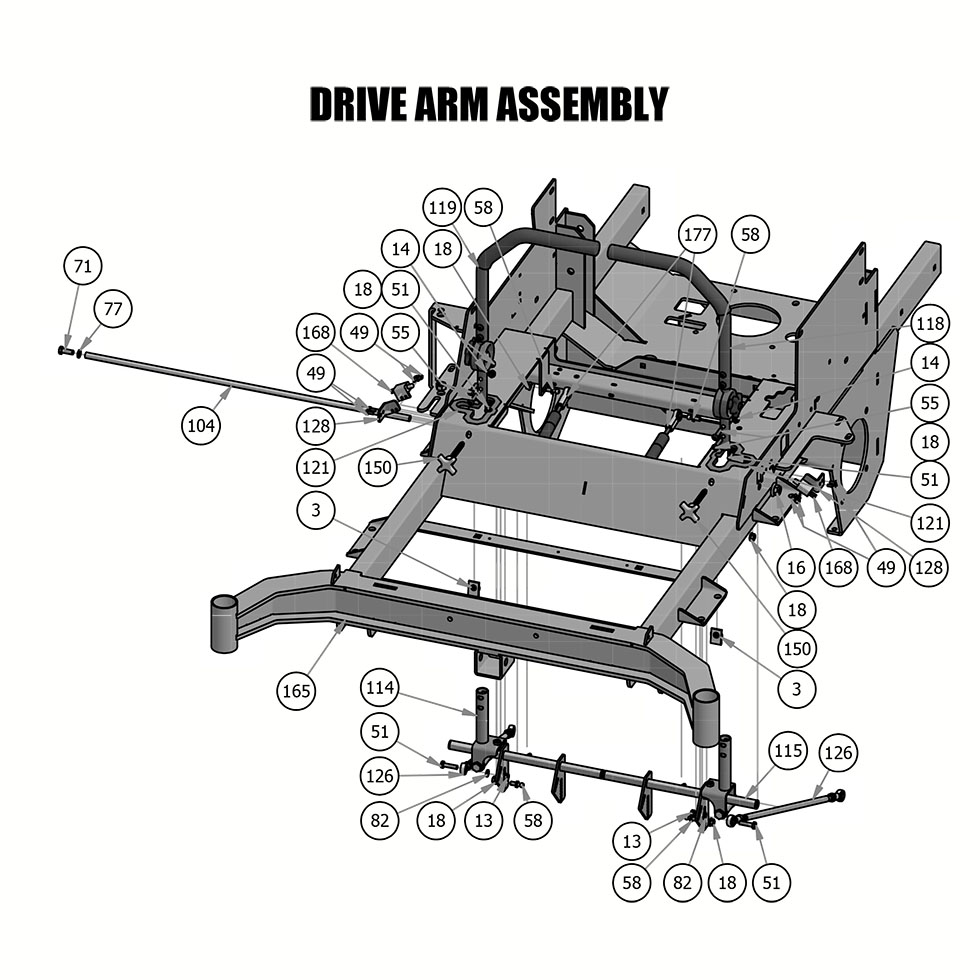 2019 Rebel - Drive Arm Assembly